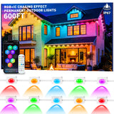LITSOUL Outdoor Smart Light Strip – Smoke-Free, Heat-Free LED Wall Wash for Senior Homes and Family-Friendly Patios