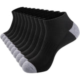 eallco 10 Pair Mens No-Show Socks Value Pack, Useful Groomsmen and Father’s Day Gift for Active Men