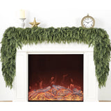 Brand Name Green Garland for Minimalist Home Styling, 9-Foot Flexible Branches for Clean Seasonal Accents