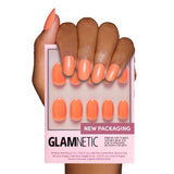 Glamnetic Press On Nails – Mindful Beauty Moment for the Bath Routine, Long-Lasting Glossy Finish
