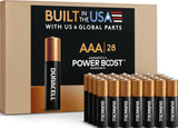 Duracell Coppertop AA Batteries, 28 Pack – Organized Household Power Supply for Wireless Mice, Keyboards, and TV Remotes