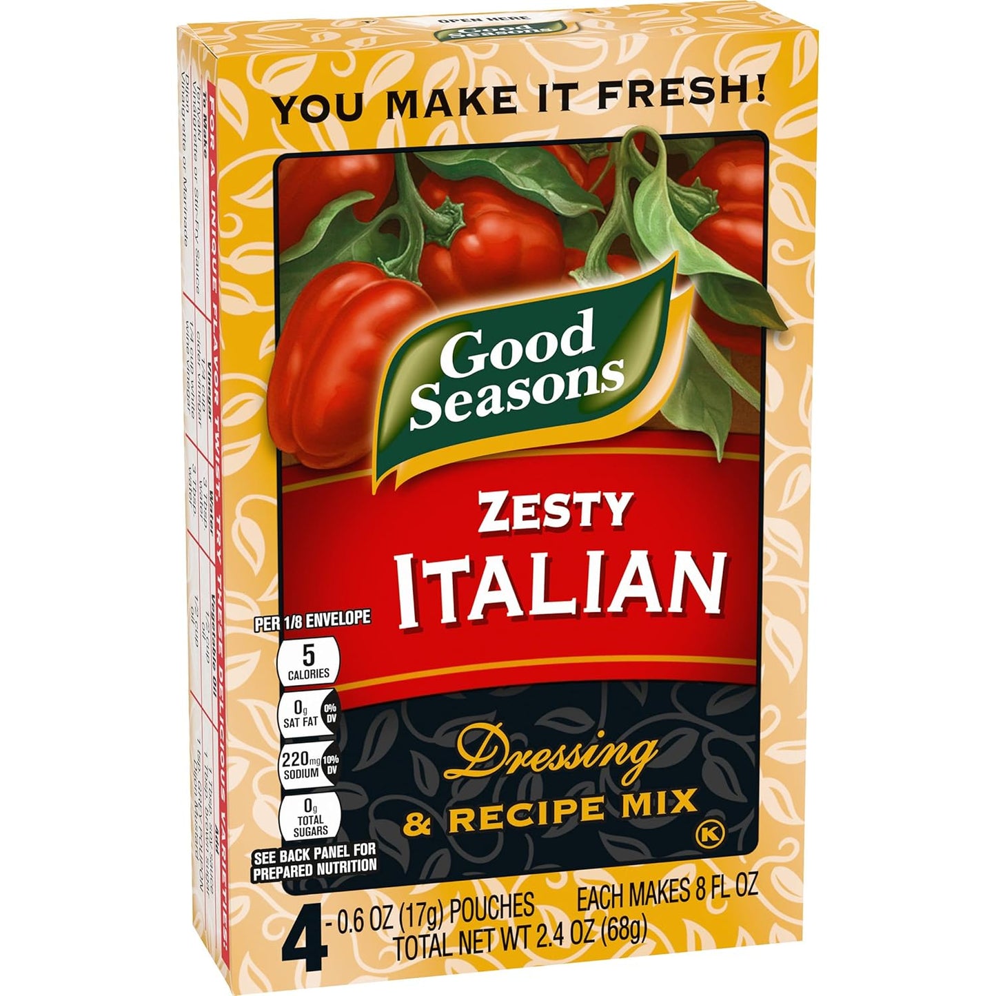 Good Seasons Zesty Italian Dressing Mix – Calorie-Conscious Pantry Staple for Light, Mindful Home Cooking