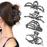 MISS LVA Halloween Hair Clip Bundle – Last-Minute Valentine's Gift for Her, Gothic Style Hair Accessories