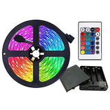 BrightUmi Battery Operated LED Strip – Fun RGB Mood Light for Kids Room, Sleepover & Birthday Party
