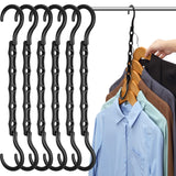 AMKUFO Slim Multi Hangers Black – Minimal-Visual-Clutter Storage for Guest Room Wardrobes