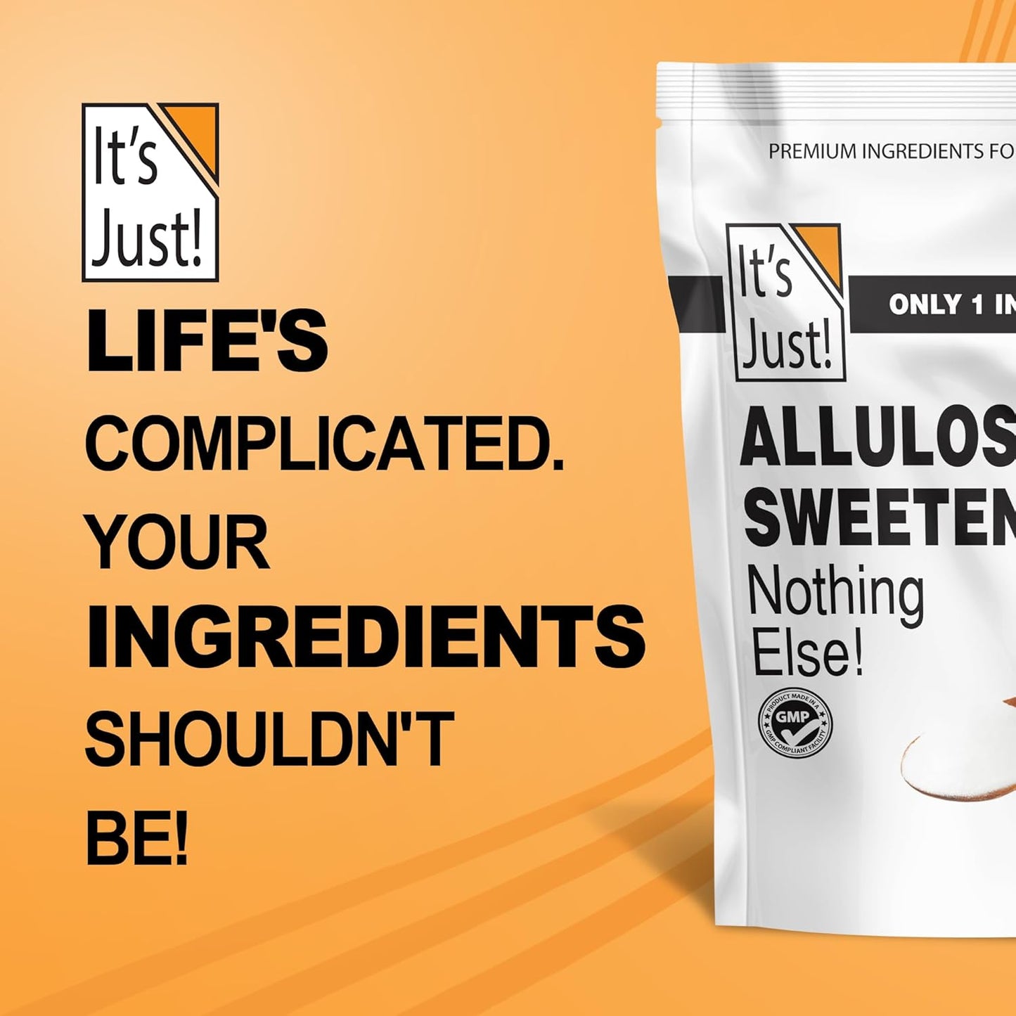 It's Just - Allulose Granules for Low-Carb Wellness Rituals, Clean Sugar Swap for Mindful Meal Prep