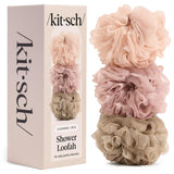 Kitsch Shower Loofah – Effortless Quick-Drying Shower Sponge for Minimalist Storage