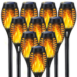 Garden Pathway Solar Lights – Flickering Flame Effect for Driveways and Walkways