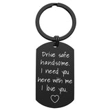iWenSheng Drive Safe Keychain for Daily Drivers - Lightweight 24g Reminder Keyring to Stay Alert and Protected on the Road
