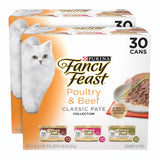 Purina Fancy Feast Classic Pate Wet Cat Food 30-Pack – Family-Safe Pull-Tab Cans for Busy Homes with Kids and Cats