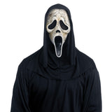Fun World Ghost Face Aged Mask – Outdoor Halloween Costume Centerpiece for Front Porch, Durable Pull-On Design