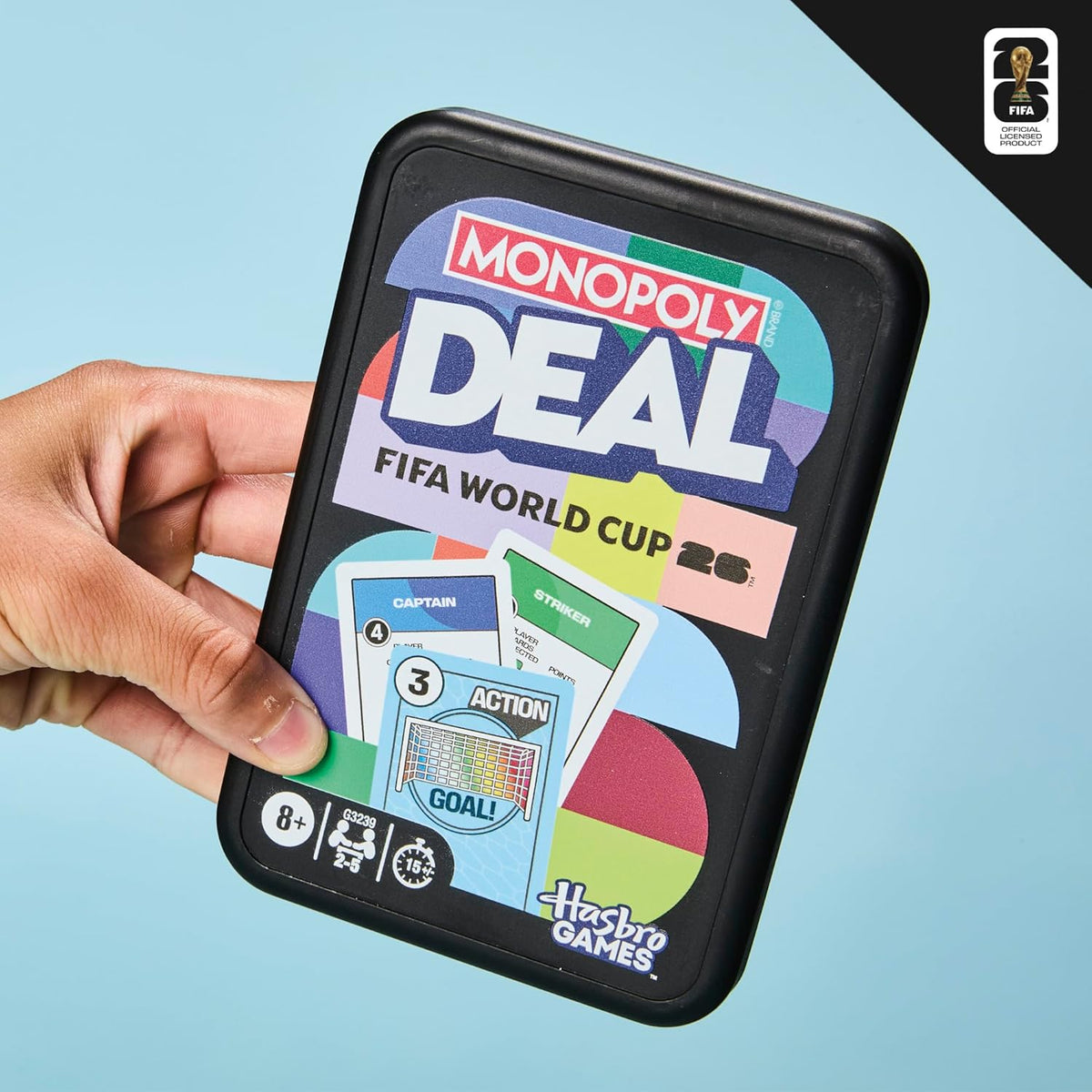 Monopoly Deal FIFA World Cup 2026 Card Game – Children Bedroom and Living Room Table Game, No Wires, No Screens, Ages 8+