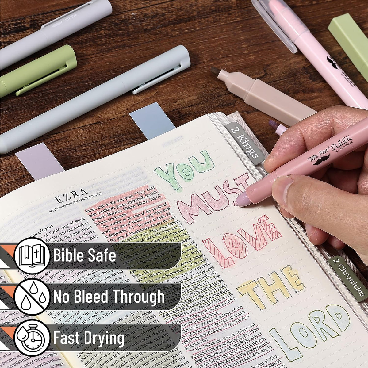 Mr. Pen- Christian Journaling Set for Women | Calming Pink Bible Study Tools for Bedside Devotions and Nightly Rituals