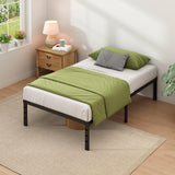NEW JETO Metal Bed Frame – Effortless Metal Platform for Neutral-Toned Dorms and Studios, Full Size