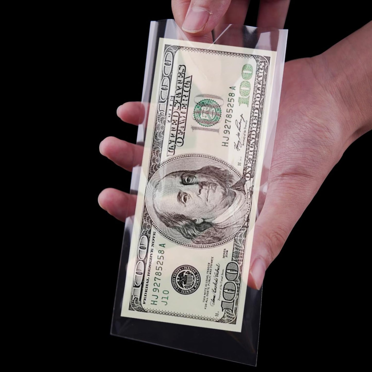 multi-purpose sizing suitable for banknotes, stamps, tickets, and collectibles
