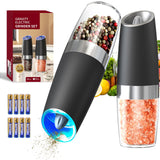 CIRCLE JOY Electric Pepper Mill Set – Durable Grinder for Campfire Cooking, Backyard BBQ, and Outdoor Dinner Parties