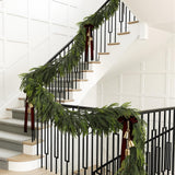 N&T NIETING 9-Foot Norfolk Pine Garland - Refined Real Touch Greenery for Elegant Fireplace Mantels and Grand Holiday Interiors