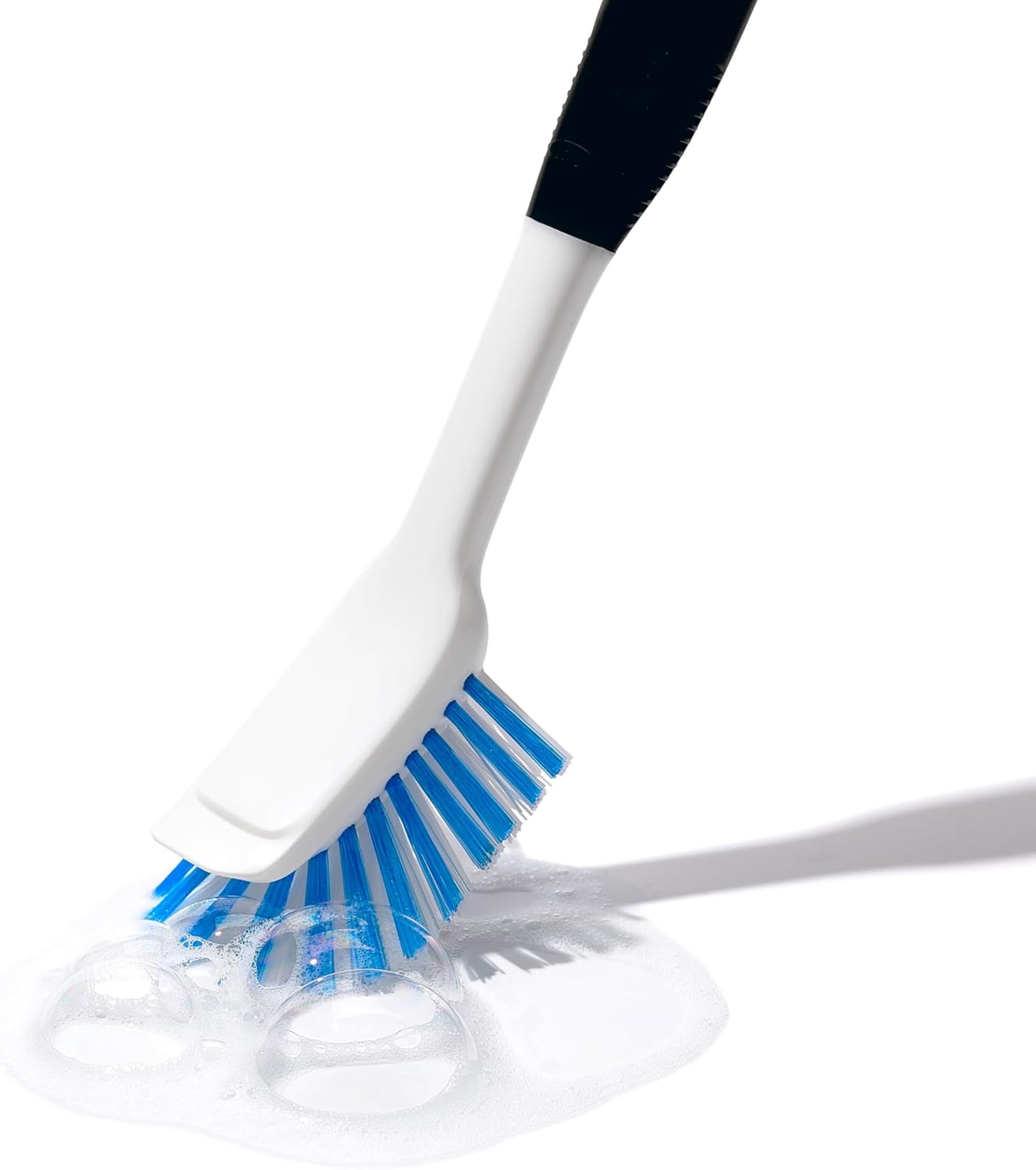 OXO Good Grips Dish Brush – Efficient Kitchen Sink Companion for Tight Schedules, Flared Brush Head Reaches Corners Fast