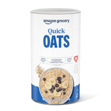 Amazon Grocery, Quick Cook Oats, 18 Oz – Neutral Whole Grain Staple for Unfussy Morning Cooking