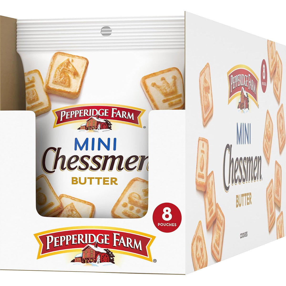 Pepperidge Farm Chessmen Minis Butter Cookies – Uncluttered Single-Serve Snacking for Office Desks, Mindful Eaters, and Sugar-Free Dieters