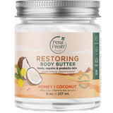 Petal Fresh Pure Restoring Body Butter – Long-Lasting Tropical Scented Moisturizer for Stress Relief, 8 Fl oz