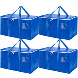 BALEINE Zippered Moving Totes – Garage and Shed Storage for Camping Supplies, 6-Pack