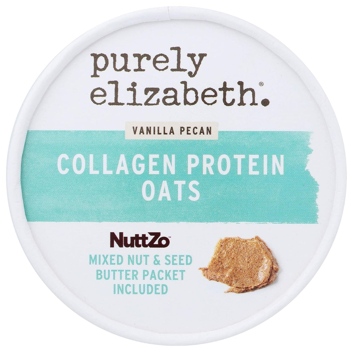 purely elizabeth Collagen Oats Vanilla Pecan – Clean-Label Breakfast with Nothing Artificial Added