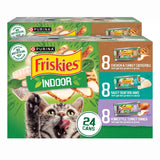 Purina Friskies Indoor Wet Cat Food – Durable Can Format for Feeding Cats Away from the Kitchen
