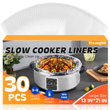 YixangDD Food-Safe Nylon Slow Cooker Liners Heat Rated to 400 Degrees