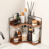 Housewarming Gift Wooden Corner Organizer, Newlywed First Apartment Kitchen Shelf