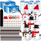 MIKABLOOM Christmas Clay Craft Set – Lightweight, Heat-Free Snowman Project for Family Spaces