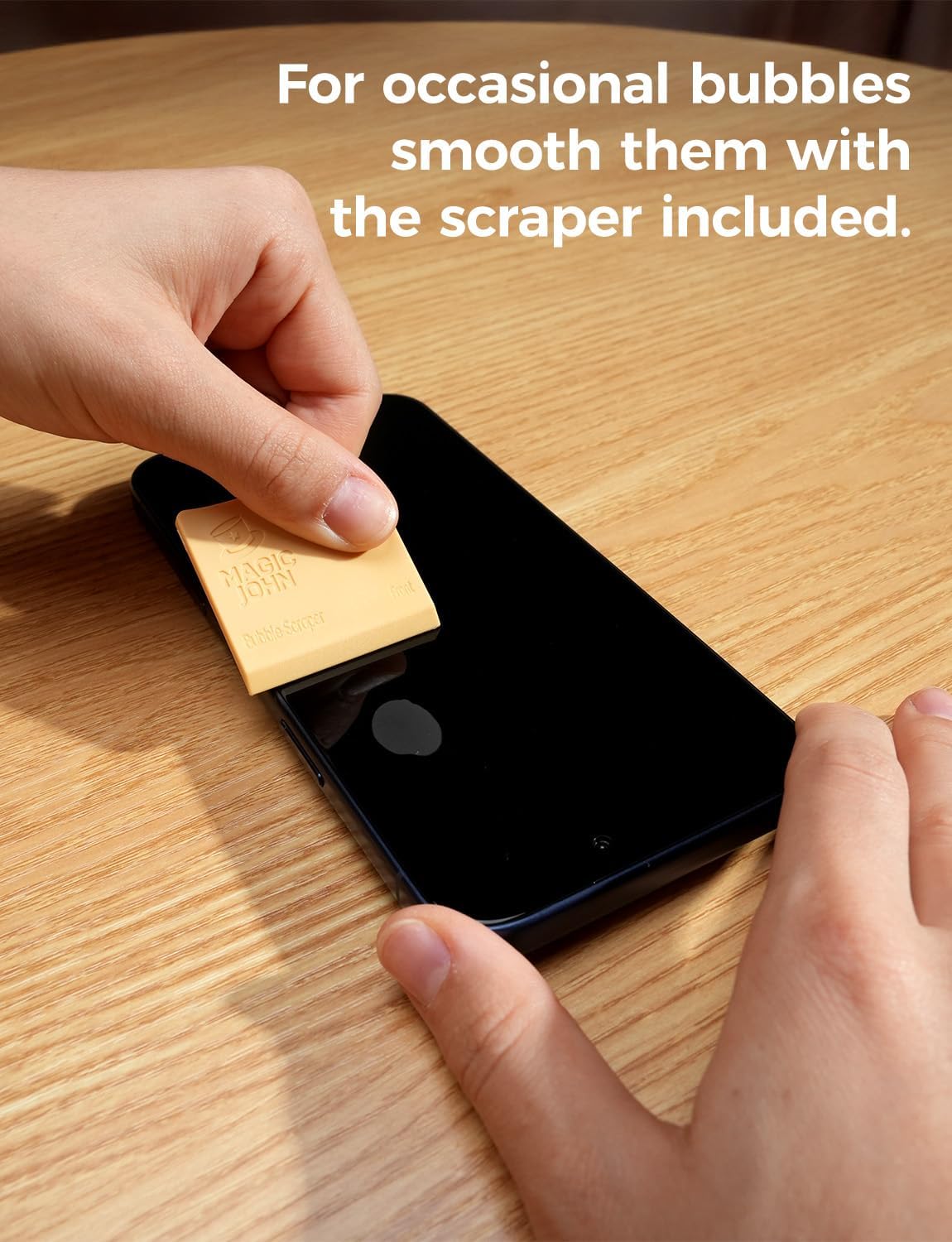 rounded edge design and bubble-free application, sold as a 2-pack with 180-day warranty