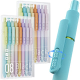 FunnyWork Quick-Dry Gel Pens – Minimalist Bullet Journal Pen with Simple Silhouette