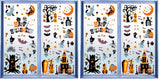 CCINEE Halloween Porch and Window Decals - Rain Resistant Bat and Pumpkin Stickers for Garage Party Space and Outdoor Entryway, Self-Adhesive PVC