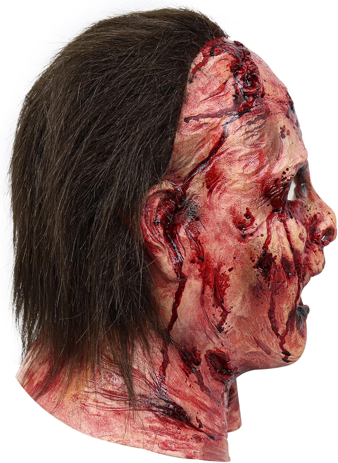 Scary Mask Horror Bloody Halloween Cosplay Mask Creepy Accessories – Creepy Holiday Gift for Horror Lovers, Cosplay Surprise