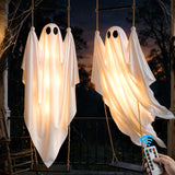 DUSFAN Ghost Light 2 Pack – Delightful Seasonal Gift for Birthdays, Halloween Parties & Porch-Ready Presentation