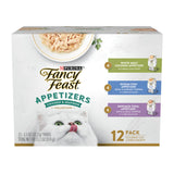 Purina Fancy Feast Seafood Classic Pate Variety Pack – Premium Bulk Wet Food for Discerning Cat Owners, 3 oz 30-Pack