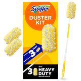 Swiffer Duster Kit with 3 ft Extendable Handle – Valentines Day Useful Gift for Couples Setting Up Their First Home
