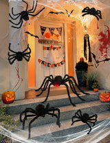 HOPOCO Halloween Spider Pack for Kids – Plush Faux Arachnids with Bendable Legs for Pretend Play Settings