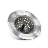 OXO Good Grips Silicone Sink Drain Strainer – Gentle Sink Strainer Designed for Family Kitchens with Kids at Home