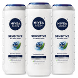 NIVEA MEN Sensitive Bamboo Body Wash – Post-Hike Camp Shower Cleanser for Sensitive Skin
