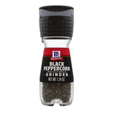 McCormick Black Peppercorn Grinder – All-in-One Storage and Grinder, No Extra Mill to Refill or Store