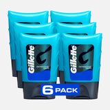 Gillette After Shave Gel for Men – Clean Vanity Must-Have, Quick-Absorbing Aftershave Gel for Men, Fragrance-Free Feel, 6-Pack