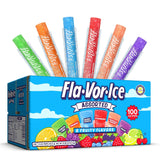 Fla-Vor-Ice Real Fruit Juice Bars – Shareable Pool Party and Backyard BBQ Hostess Gift, 100 Count Assorted Pack