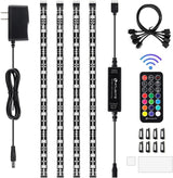 HitLights LED Strip Lights – Cozy Living Room Accent Lighting, Dimmable RGB Tape for Behind TV and Media Wall