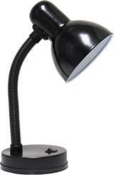 Simple Designs Basic Metal Desk Lamp – Focused Task Lighting for Home Office and Remote Workstations
