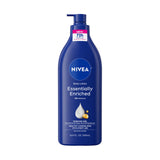 NIVEA Essentially Enriched Body Lotion with Almond Oil, Gentle 72-Hour Moisturizer for Children, Teens, and Adults, 16.9 Fl Oz
