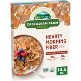 Cascadian Farm Organic Hearty Morning Fiber Cereal for Shared Family Breakfasts, Crunchy Twigs Clusters and Flakes