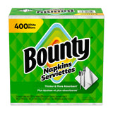 Bounty Paper Napkins White 400 Count – Classic White Dinner Napkins for Styled Table Settings