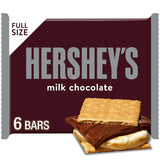 HERSHEY'S Milk Chocolate Bars – Trick-or-Treat Candy for Kids' Halloween Night, Individually Wrapped 6 Pack